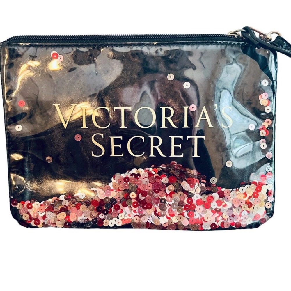 Victoria secret sequins cosmetic bag great preloved condition no flaws